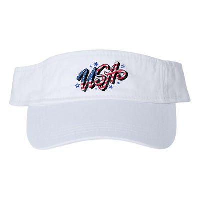 Usa 4th Of July Vintage Star Visor
