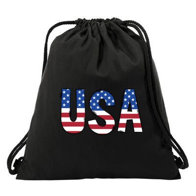 Usa 4th Of July Independce Day Drawstring Bag