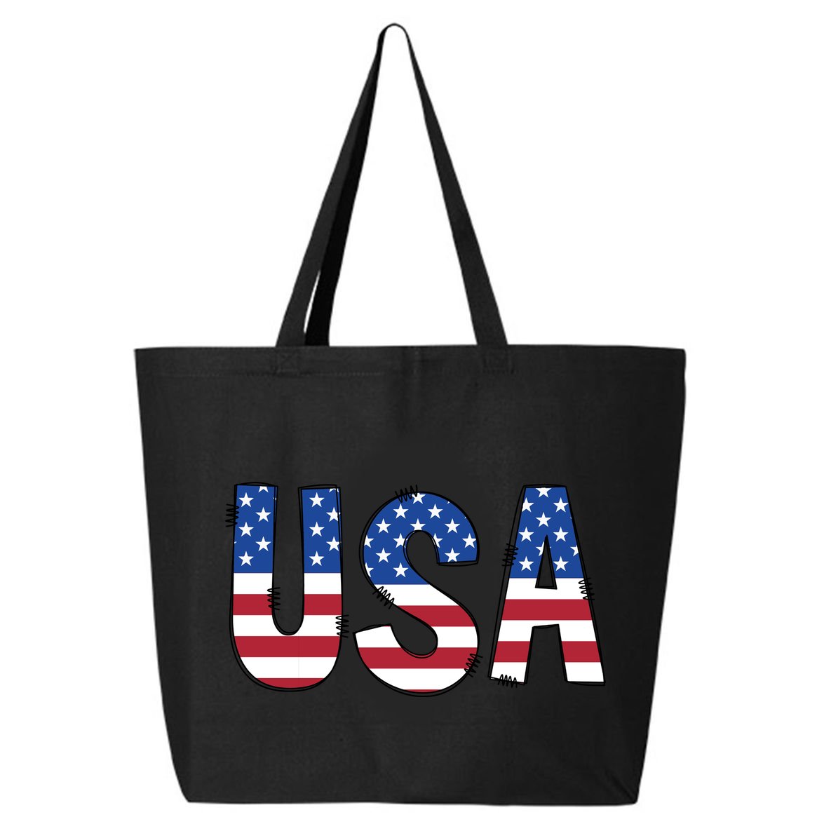 Usa 4th Of July Independce Day 25L Jumbo Tote