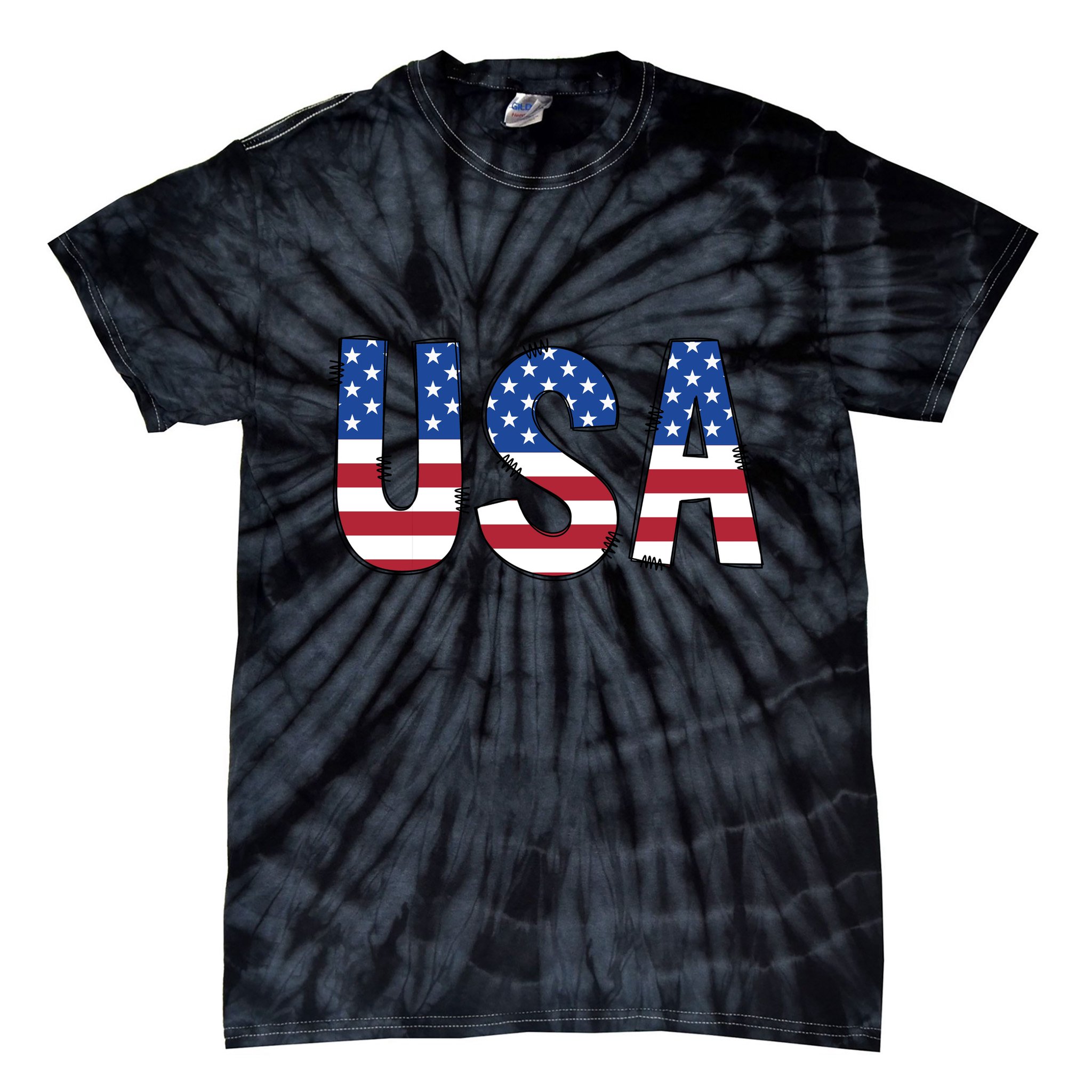 Usa 4th Of July Independce Day Tie-Dye T-Shirt