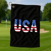 Usa 4th Of July Independce Day Golf Towel