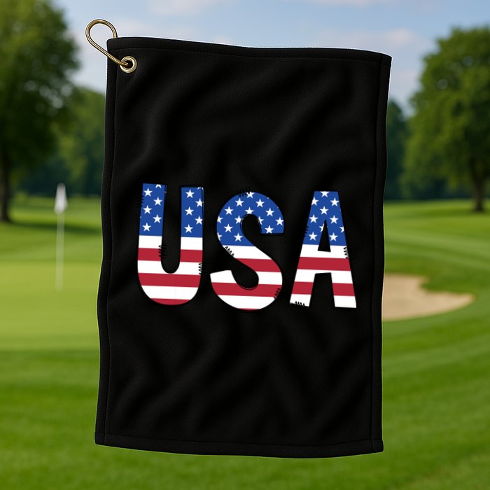 Usa 4th Of July Independce Day Golf Towel