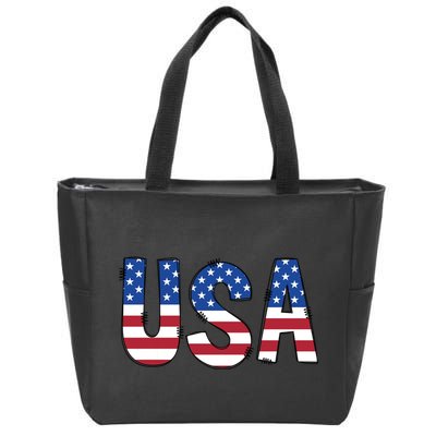 Usa 4th Of July Independce Day Zip Tote Bag