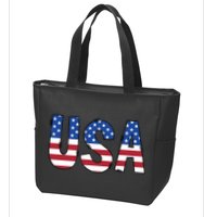 Usa 4th Of July Independce Day Zip Tote Bag