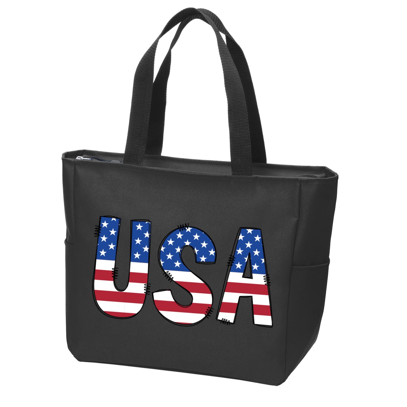 Usa 4th Of July Independce Day Zip Tote Bag