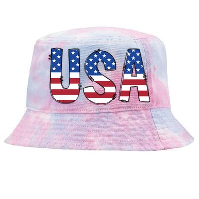 Usa 4th Of July Independce Day Tie-Dyed Bucket Hat