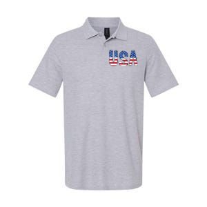 Usa 4th Of July Independce Day Softstyle Adult Sport Polo