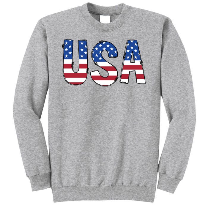 Usa 4th Of July Independce Day Tall Sweatshirt