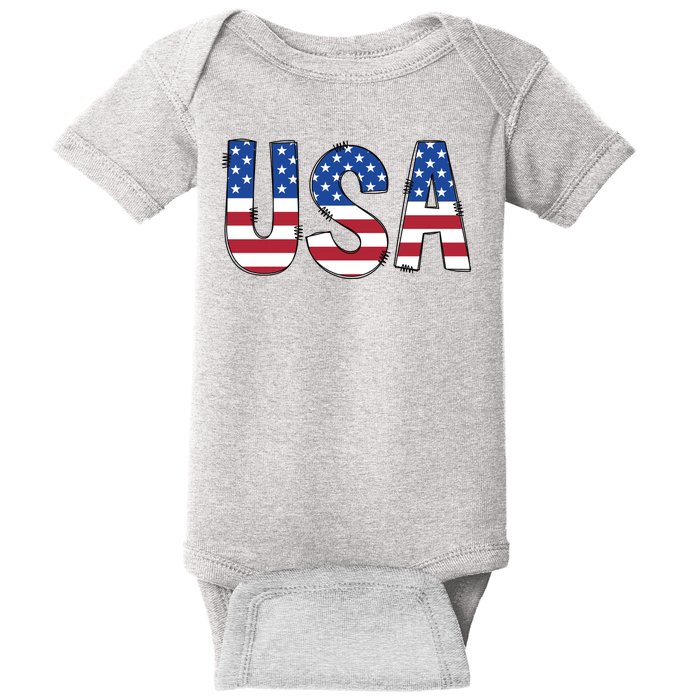 Usa 4th Of July Independce Day Baby Bodysuit