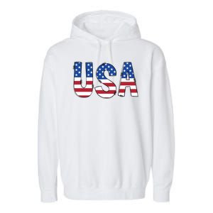 Usa 4th Of July Independce Day Garment-Dyed Fleece Hoodie