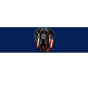 USA 4th Of July Great Dane On Patriotic American Great Dane Bumper Sticker