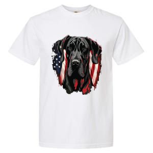 USA 4th Of July Great Dane On Patriotic American Great Dane Garment-Dyed Heavyweight T-Shirt