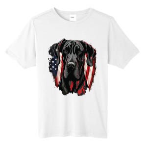 USA 4th Of July Great Dane On Patriotic American Great Dane Tall Fusion ChromaSoft Performance T-Shirt