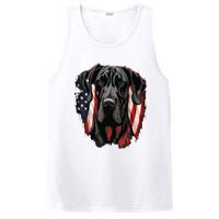 USA 4th Of July Great Dane On Patriotic American Great Dane PosiCharge Competitor Tank