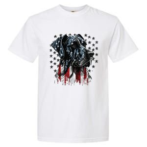 USA 4th Of July Great Dane On Patriotic American Great Dane Garment-Dyed Heavyweight T-Shirt