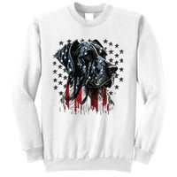 USA 4th Of July Great Dane On Patriotic American Great Dane Sweatshirt