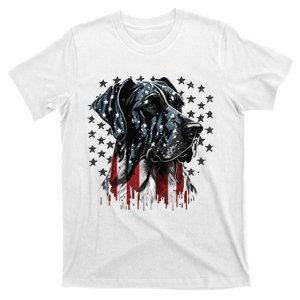 USA 4th Of July Great Dane On Patriotic American Great Dane T-Shirt