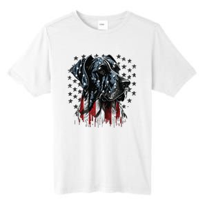 USA 4th Of July Great Dane On Patriotic American Great Dane Tall Fusion ChromaSoft Performance T-Shirt