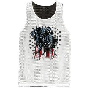 USA 4th Of July Great Dane On Patriotic American Great Dane Mesh Reversible Basketball Jersey Tank