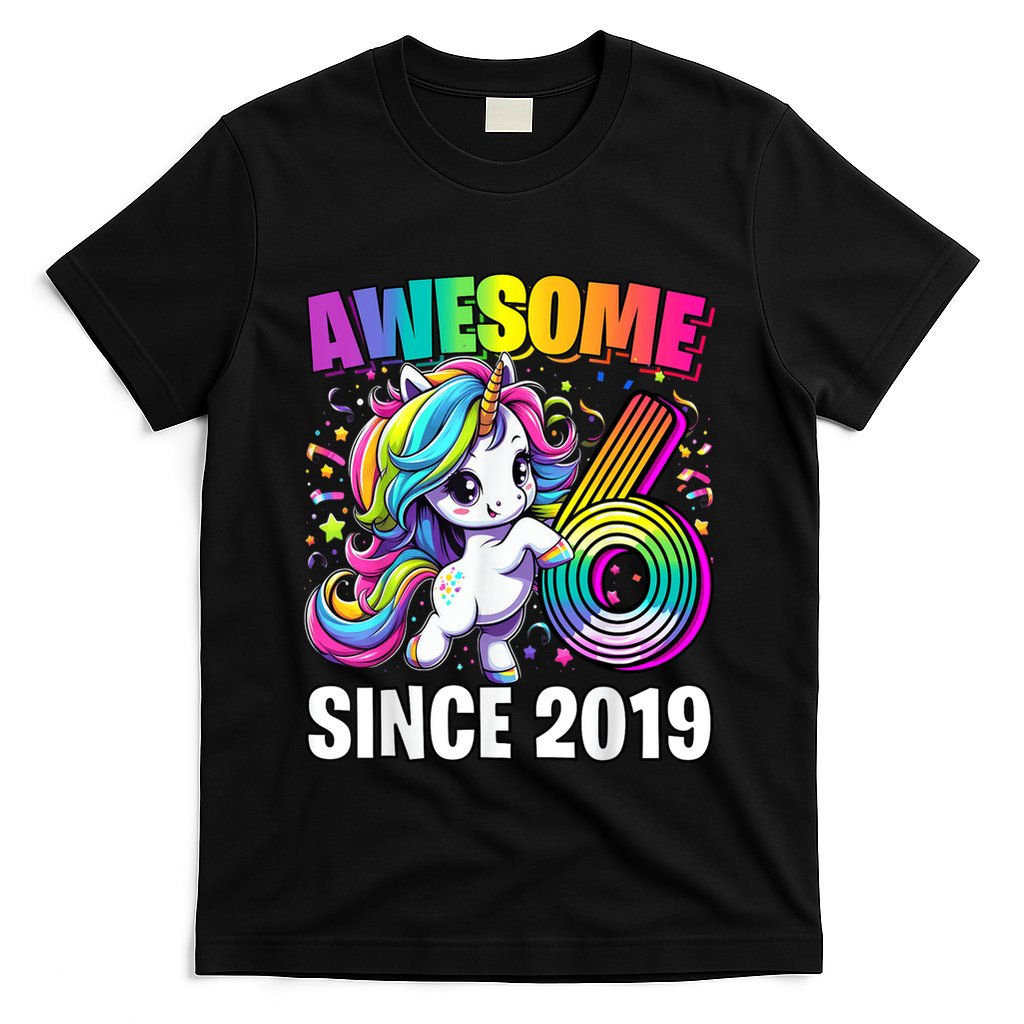 Unicorn 6th Birthday 6 Year Old Unicorn Party T-Shirt