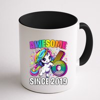 Unicorn 6th Birthday 6 Year Old Unicorn Party Mug