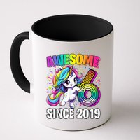 Unicorn 6th Birthday 6 Year Old Unicorn Party Mug