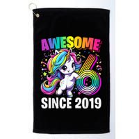 Unicorn 6th Birthday 6 Year Old Unicorn Party Golf Towel