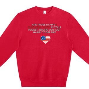 UtahS 6 Electoral Votes U.S. Politics Humorous Premium Crewneck Sweatshirt