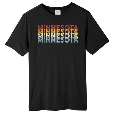 USA 70's State Retro Vintage Minnesota Tall Fusion ChromaSoft Performance T-Shirt