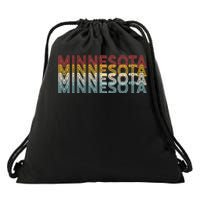 USA 70's State Retro Vintage Minnesota Drawstring Bag