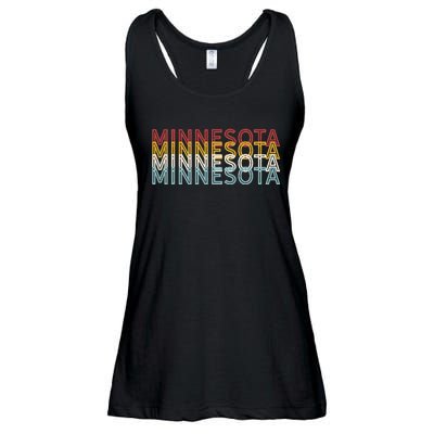 USA 70's State Retro Vintage Minnesota Ladies Essential Flowy Tank