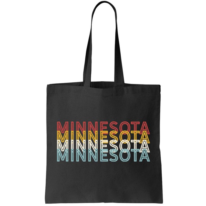 USA 70's State Retro Vintage Minnesota Tote Bag