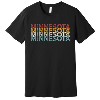 USA 70's State Retro Vintage Minnesota Premium T-Shirt