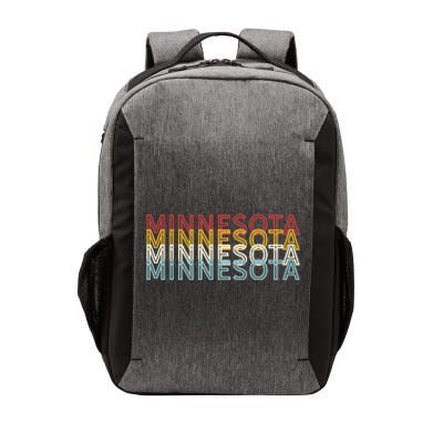 USA 70's State Retro Vintage Minnesota Vector Backpack