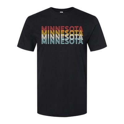 USA 70's State Retro Vintage Minnesota Softstyle CVC T-Shirt