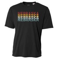 USA 70's State Retro Vintage Nebraska Cooling Performance Crew T-Shirt