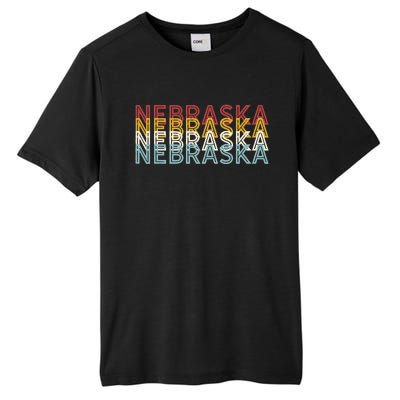 USA 70's State Retro Vintage Nebraska Tall Fusion ChromaSoft Performance T-Shirt