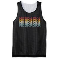 USA 70's State Retro Vintage Nebraska Mesh Reversible Basketball Jersey Tank