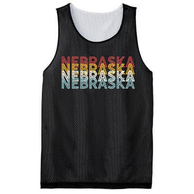 USA 70's State Retro Vintage Nebraska Mesh Reversible Basketball Jersey Tank