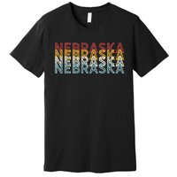 USA 70's State Retro Vintage Nebraska Premium T-Shirt