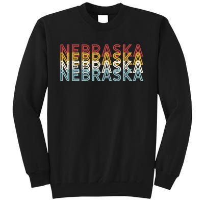 USA 70's State Retro Vintage Nebraska Tall Sweatshirt