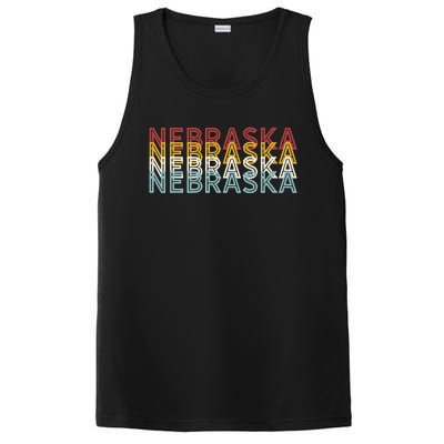 USA 70's State Retro Vintage Nebraska PosiCharge Competitor Tank