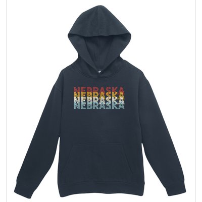 USA 70's State Retro Vintage Nebraska Urban Pullover Hoodie