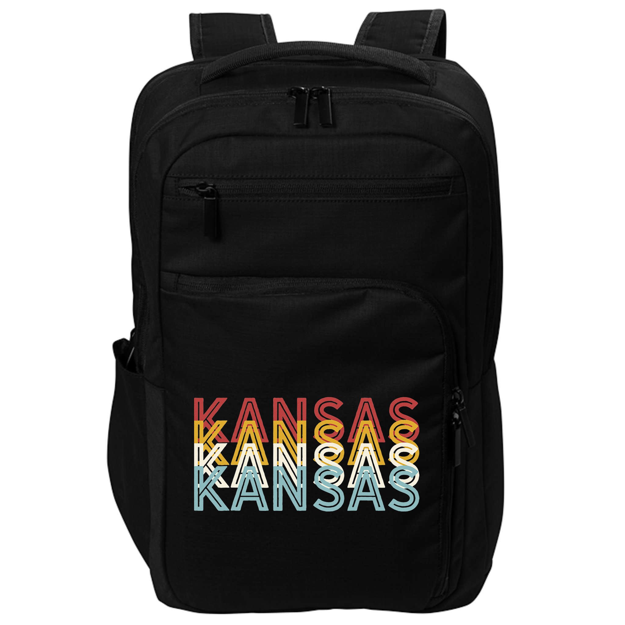 USA 70's State Retro Vintage Kansas Impact Tech Backpack