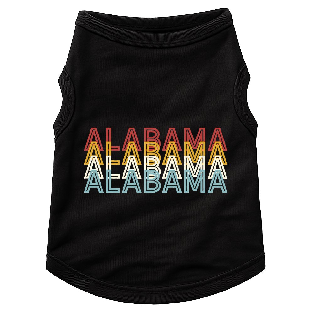 Usa 70S State Retro Vintage Alabama Doggie Tank