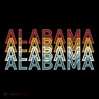 Usa 70S State Retro Vintage Alabama Tall T-Shirt