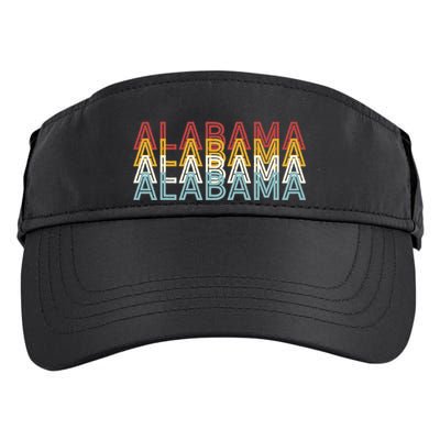 Usa 70S State Retro Vintage Alabama Adult Drive Performance Visor
