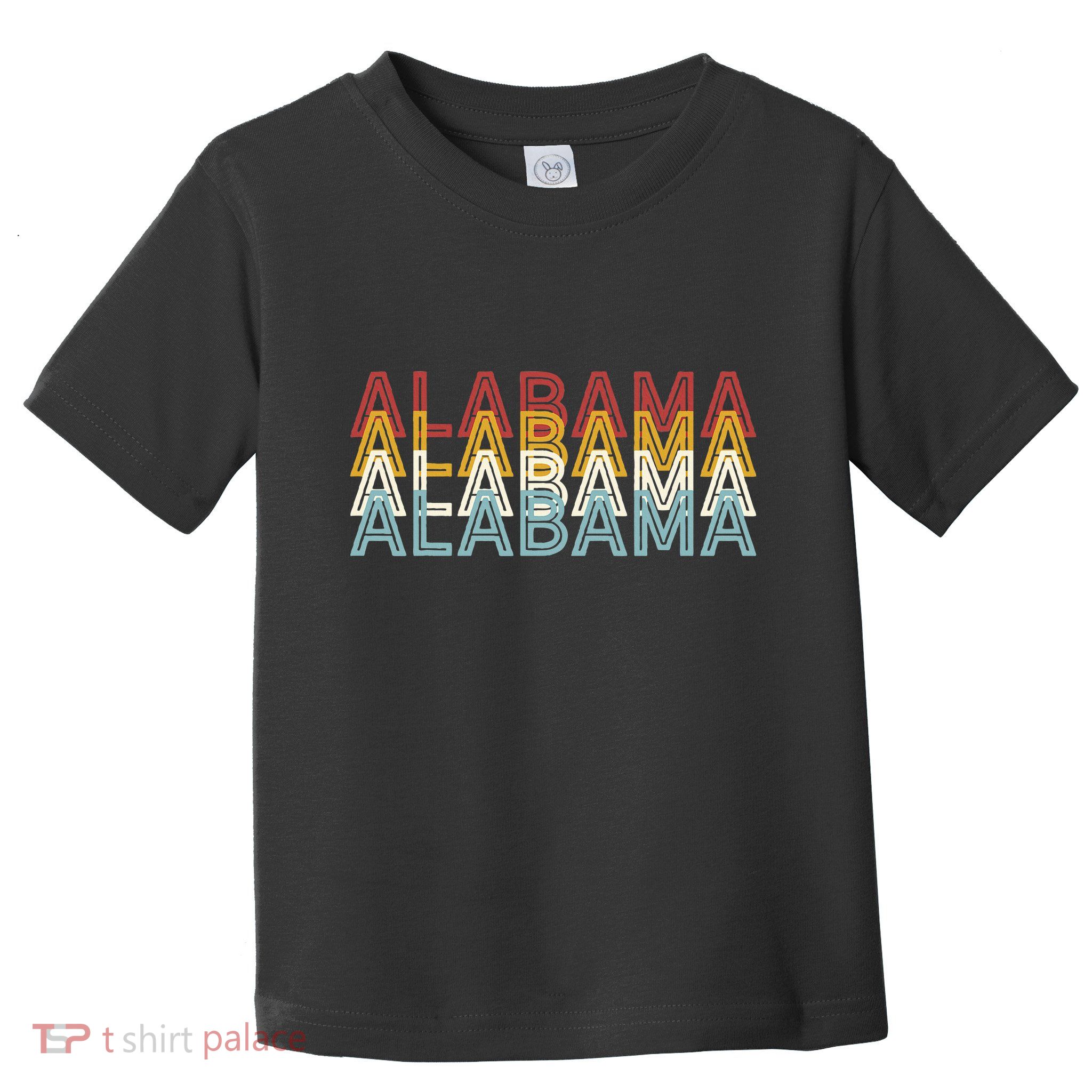 Usa 70S State Retro Vintage Alabama Toddler T-Shirt