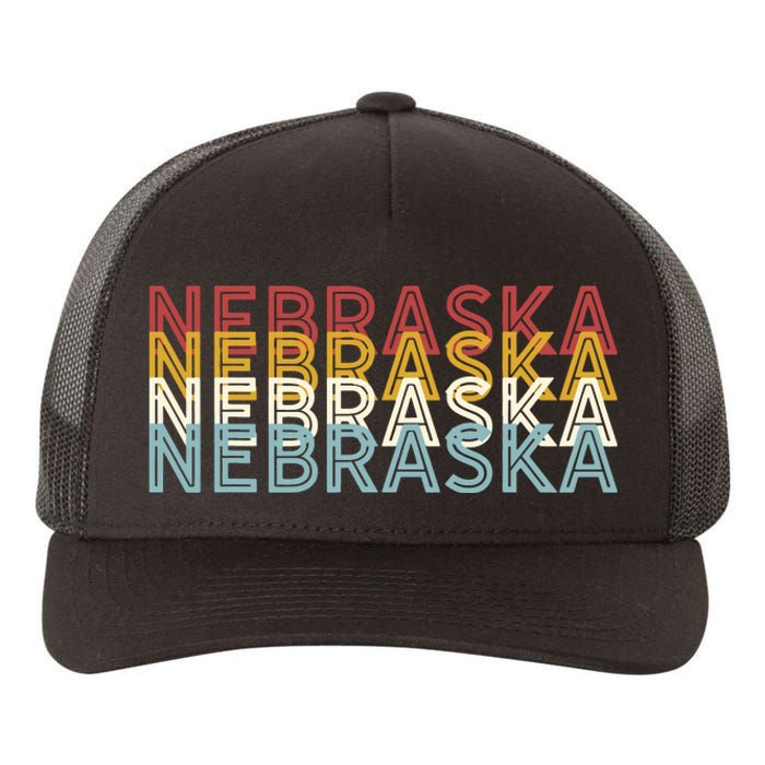 Usa 70s State Retro Vintage Nebraska Yupoong Adult 5-Panel Trucker Hat