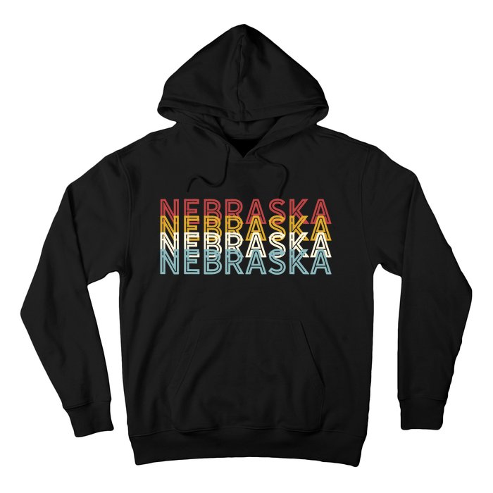 Usa 70s State Retro Vintage Nebraska Hoodie